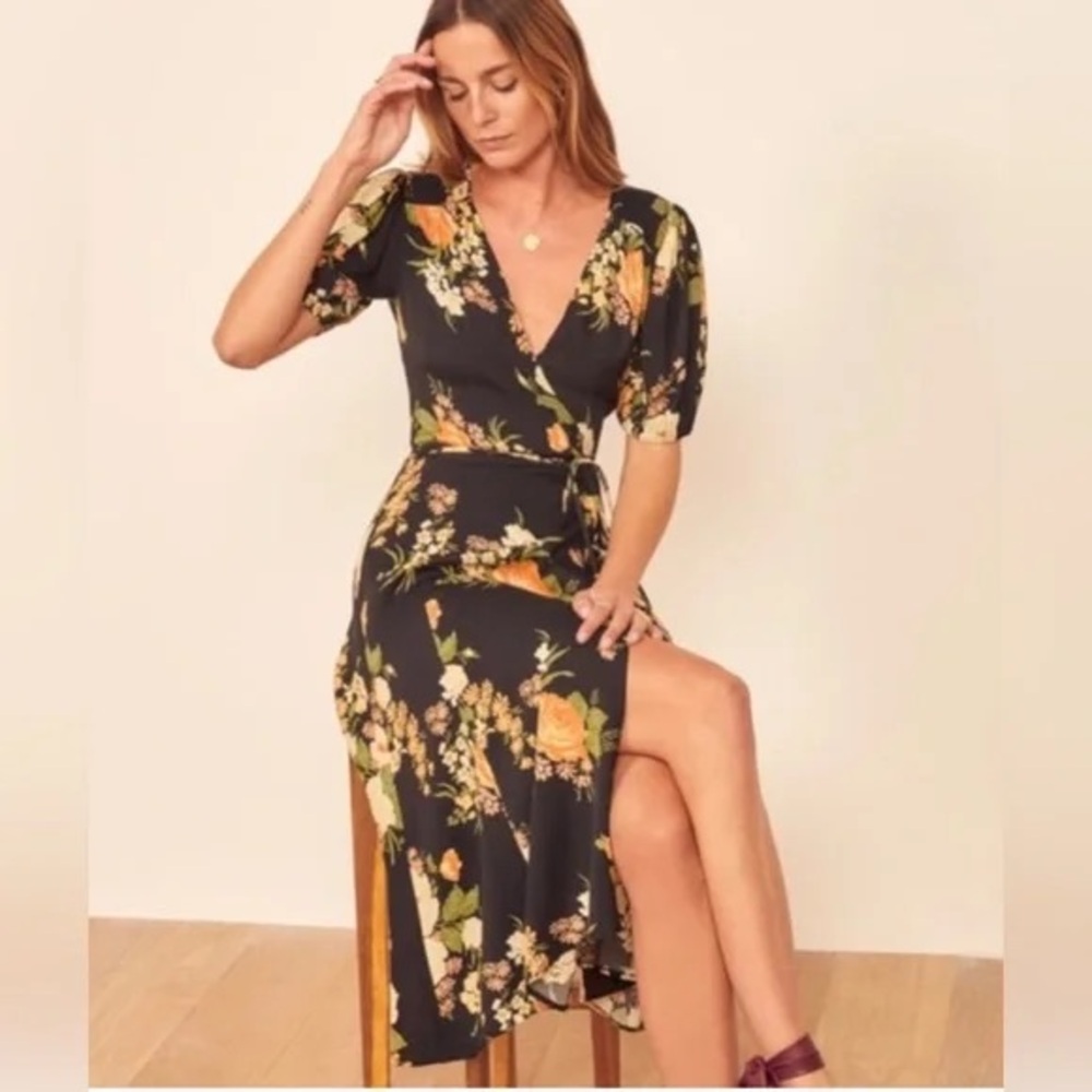 Reformation Augustina Wrap Dress
